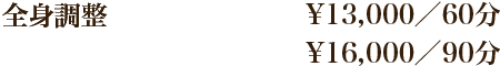 全身調整